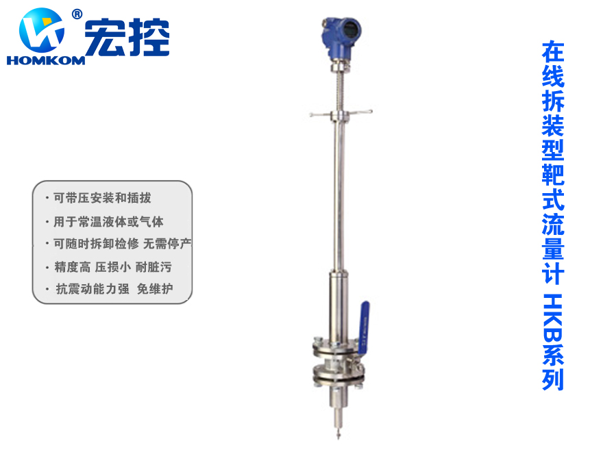 在线可拆装式靶式流量计